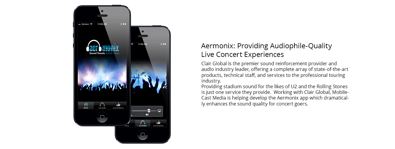 Aermonix app developed, in part, by MobileCast Media.